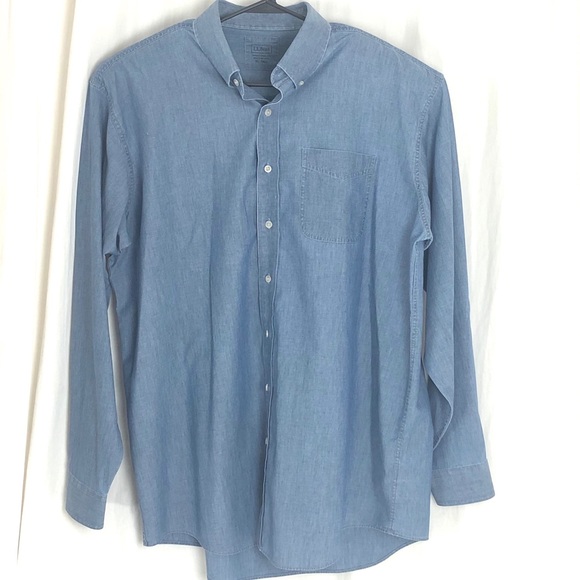 Bundle of two LL Bean Chambray Shirts - Picture 3 of 6